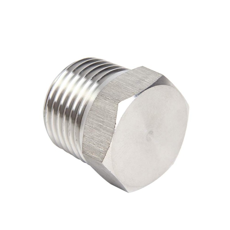 Joywayus 4Pcs Stainless Steel Outer Hex Thread Socket Pipe Plug