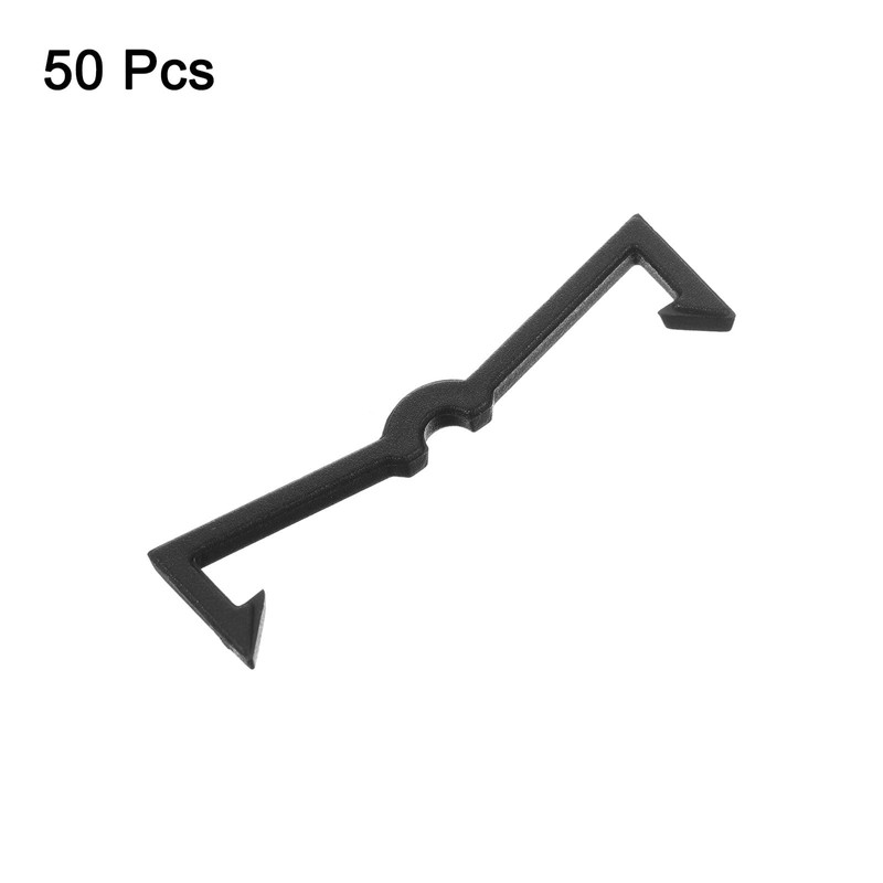 HARFINGTON 50pcs Pegboard Hook Locks 2" Length Plastic Peg Hanger