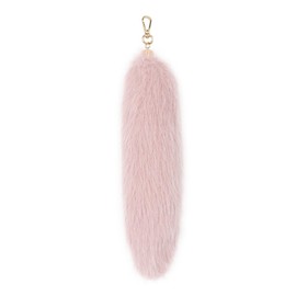 Izemisonico Tail Key Chain, Fox's Tail, Fur Key Chain Accessory, Cosplay Accessory, Fox, Dog, Cute Tail, Gal, Tail, Costume, Anima, Strap, Pink, Free size
