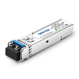 QINIYEK 1000Base-LX SFP to LC Module,Single Mode sfp Fiber Transceiver for Cisco GLC-LH-SMD, Meraki MA-SFP-1GB-LX10, Ubiquiti, Fortinet, Mikrotik, Netgear(SMF,1310nm,20km,DDM) 2 Pack
