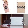 Zonon 4 Sheets Black PEVA Rubber Anti-Slip Hexagonal Phone Grip