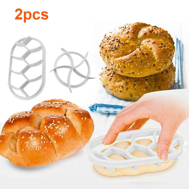2PCS Bread Dough Press Set Bread Cutters Baking Bread Rolls