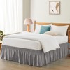 Entisn Grey Adjustable Bed Skirt for Full & Queen Size