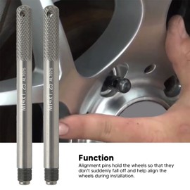 Tissting 2 Pcs Wheel Alignment Pin M14 X 1.25 Aluminum Alloy Automotive Wheel Hanger Positioning Pin Wheel Mounting Guide Tool for Tire Rim Change