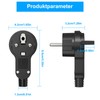 Schuko Plug Flat Extra Flat Earthing Contact Angle Plug with