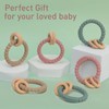 Dirbabi Baby Teether, One Piece Design Silicone & Beech Teething