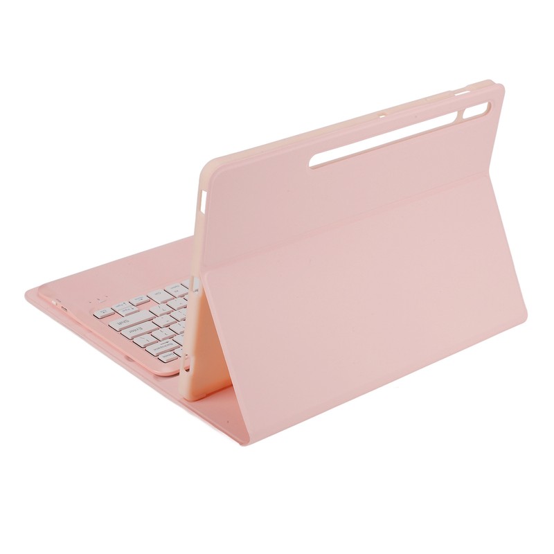 12.4in Keyboard Case 3 Adjustment Stand Detachable Pink Keyboard Case