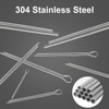 160 Piece Split Pin Assortment Stainless Steel Cotter Pin Set,
