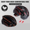Bicycle Helmet with Visor Lightweight Bicycle Helmet with Magnetic Goggles