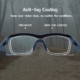UKNOW Safety Glasses Anti Fog, Eye Protection with Clear UV Protection Lenses & Side Shields, ANSI Z87.1 Protective Eyewear