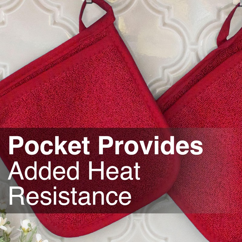 RITZ Terry Pocket Mitt & Hot Pad: Unparalleled Heat Resistant,