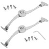 Pack of 2 Soft Close Lid Support Hinges with Attachment,