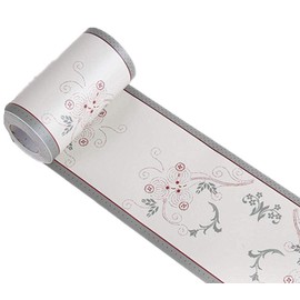 Simple Grey Vine Foral Pattern Wallpaper Border Peel Stick Wall Decal Sticker Bathroom Kitchen Ceiling Border,Waterproof Removable 10cm by 10meters