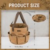 Large Capacity Collapsible 8-Gal (30L) Tool Bag with Handles, Round