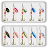 10 PCS Spinner Bait Set Multicolour Fishing Lure Crankbaits Set
