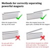 MIN CI 20Pack Extra Strong Neodymium Magnets - 4 Sizes,