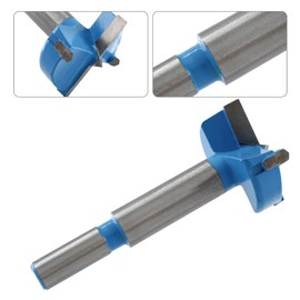 Jersvimc Forstner Drill Bit - 1-3/8 Inch(35mm), Tungsten Carbide Forstner Bits Wood Hole Cutter Auger Opener - Woodworking Boring Bit Hinge Hole Saw Rotary Cutting Tool for Plastic Furniture