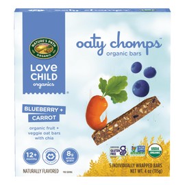 Love Child Organics Oaty Chomps Blueberry + Carrot, 4 oz