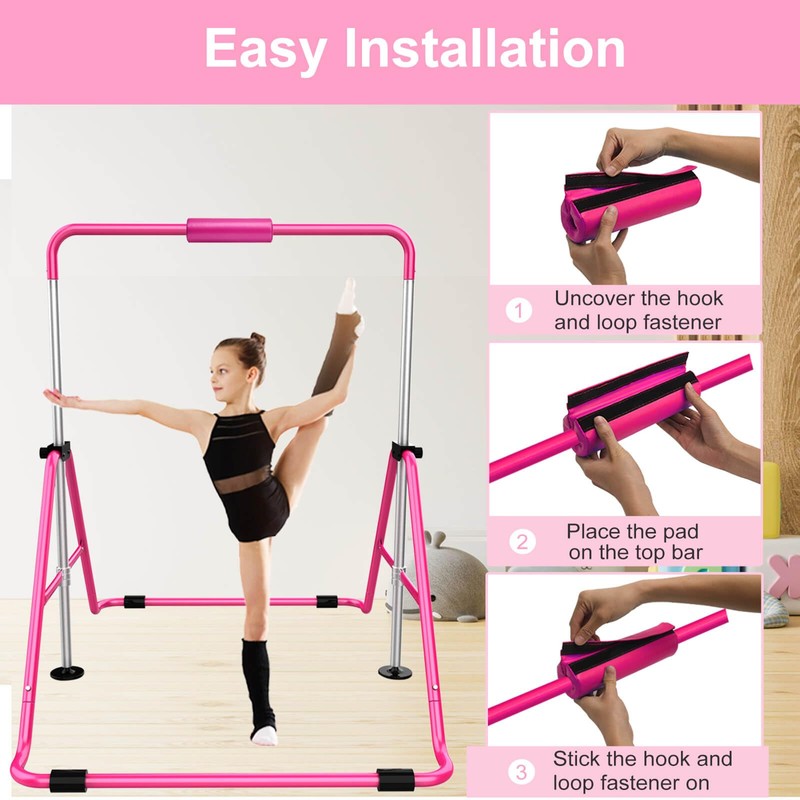 Tepemccu Gymnastics Bar Pad for 0.98" Diameter Folding Gymnastics Bar