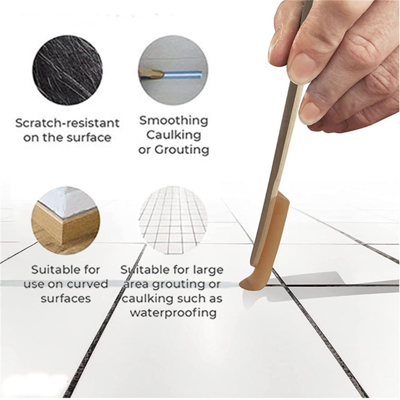 Caulk Caulking Silicone Sealant Finishing Tool Spreader Spatulas Applicator Rubber