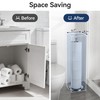 Toilet Paper Holder Stand(with Reserve Function), Free-Standing Spare Rolls Storage