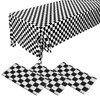 3 Pack 108" X 54" Black and White Rectangular Checkerboard