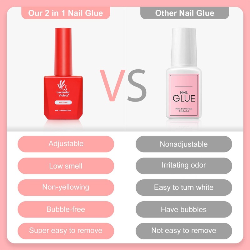 Lavender Violets 15ml Nail Glue A111