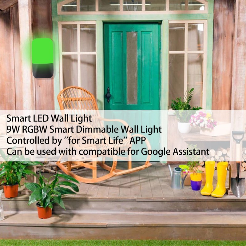RGBW Outdoor Wall Light IP65 Waterproof APP Control Color Changing