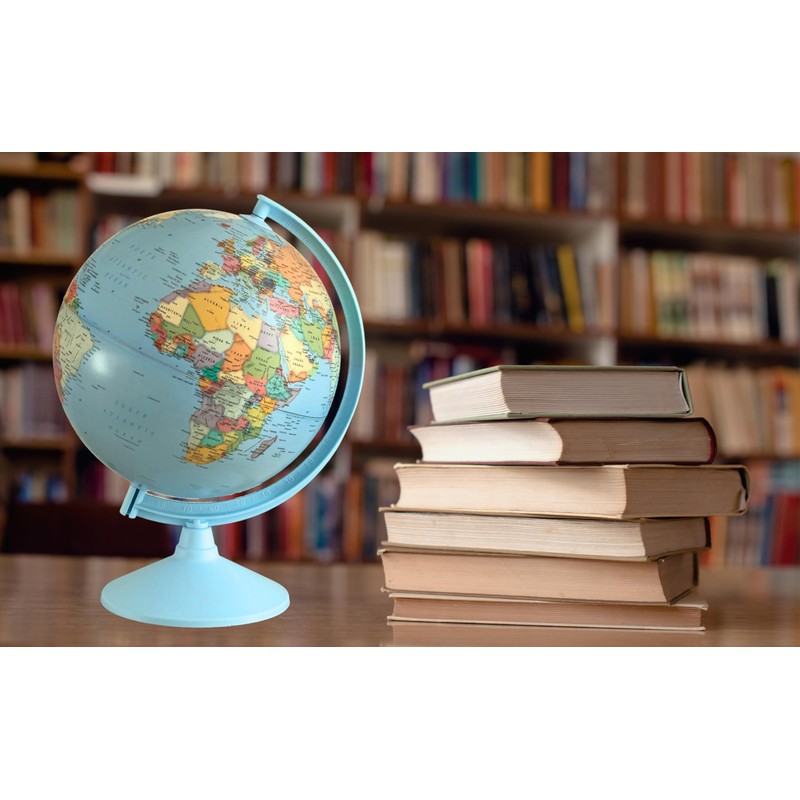 Exerz 30CM Educational World Globe Swivel Rotating Globe - Diameter