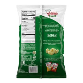 Sensible Portions Garden Veggie Puffs, Sour Cream & Onion, 3.75 oz (Pack of 6)