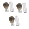 Beavorty 3pcs Shaving Brush with Aluminum Handle Dense Blaireau Hair