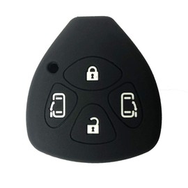 ZIAN Toyota (toyota) 4 Button Blank Key Case Smart Key Case Isis Voxy Noah Estima Shenta Porte Alphard and More Keyless Spare Key Key Keyed Dedicated Design (MY-FT010-1) (Black), Black