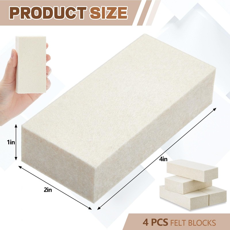 DoubleFill 4 Pcs Felt Blocks 1'' x 2'' x 4''