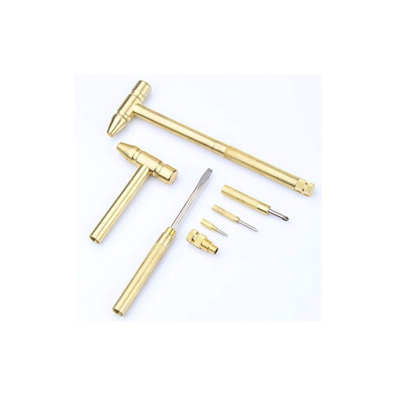IKAAR 5 in1 Multi Mini Copper Hammer Multi-Function Screwdriver Small