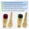 Ebrmeiwo QDB10 Quick Disconnect Kits for Torches with Check Valves,