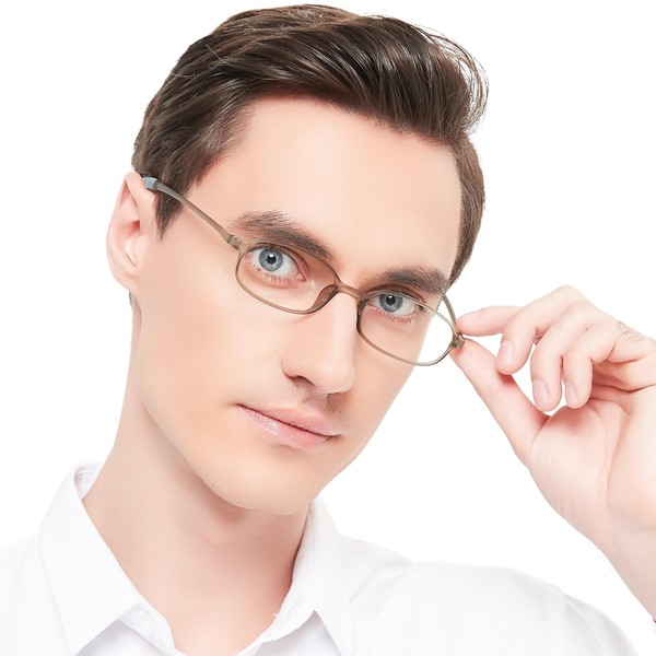 WEMOOTANTS 4 Pairs of Grey Readers 2.5 for Men Women
