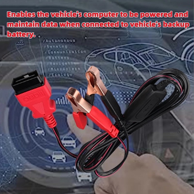 Autel MAXIBAS BTMS OBDII Battery Tester Memory Saver Preserves vehicle