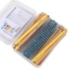 QCCAN 30 Values 1% Resistor Kit Assortment, 1/4W 10 Ohm-1M