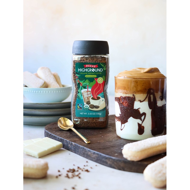 Highground Organic Instant, Decaf Coffee, 3.53 Oz