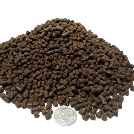 Axolotl Food, 1/8" Soft Moist Sinking Pellets, Rangen's Salmon Sinking Pellets for Small Axolotl. Also Shrimp, Snails, Crabs, Crayfish, Plecos, Catfish, All Tropical Fish...3-lb Bag