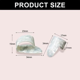 8PCS Guitar Finger Picks - Thumb Picks - Banjo Picks - Celluloid Fingerstyle Picks for Acoustic Guitar, Bass, Ukulele, Harp