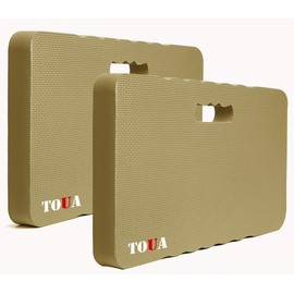 Kneeling Pad Thick Extra Large Foam Comfort Kneeling Pad for Work Gardening Yoga Exercise Garden Knee Pad 2 Pack Camel