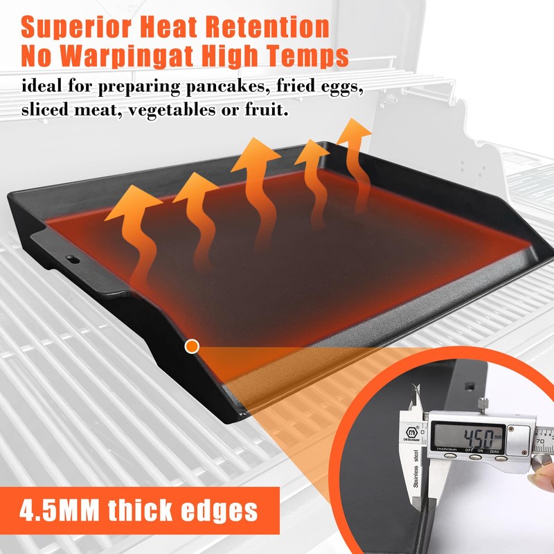 SearCook 23" x 16" Cast Iron Griddle for Gas Grill