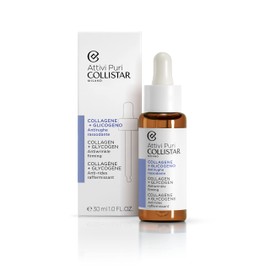 Collistar Attivi Puri Collagen Plus Glycogen Serum Face Drops with Anti-Wrinkle and Firming Effect, for All Skin Types, Free from Silicones, Alcohol and Dyes, 30 ml