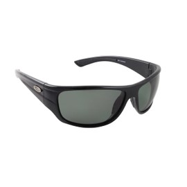 Sea Striker Bill Collector Polarized Sunglasses, Black Frame, Grey Mirror Lens, One Size (228)