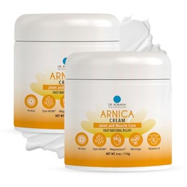 Dr. Robaina Arnica Bruise Fast Relief Cream with Natural Ingredients – Moisturizer for Bruises on Arms, Legs, and Hands (2 Bottles)