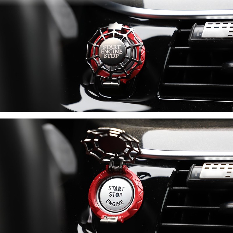 TOMALL Car Push Start Button Cover Universal for Car Motorcycle