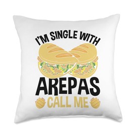 Colombian Snacks Arepas Making Arepa Grill Arepa Flour Throw Pillow