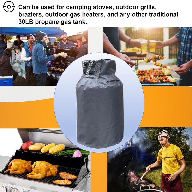 30 lb Propane Tank Cover， With 600D Waterproof, Dustproof, and