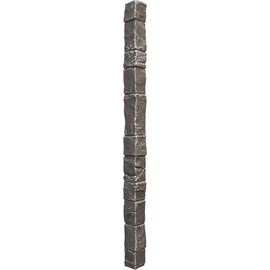 Universal Outside Corner for EverStone Faux Stone Siding Panels, 3"W x 3"D x 48"H, Slate Gray Color